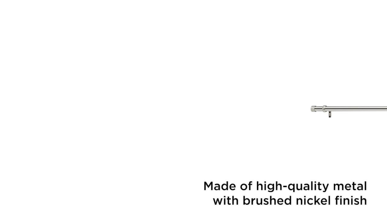 thumbnail video image 7 of Umbra Cappa Adjustable Single Curtain Rod, 7 of 7