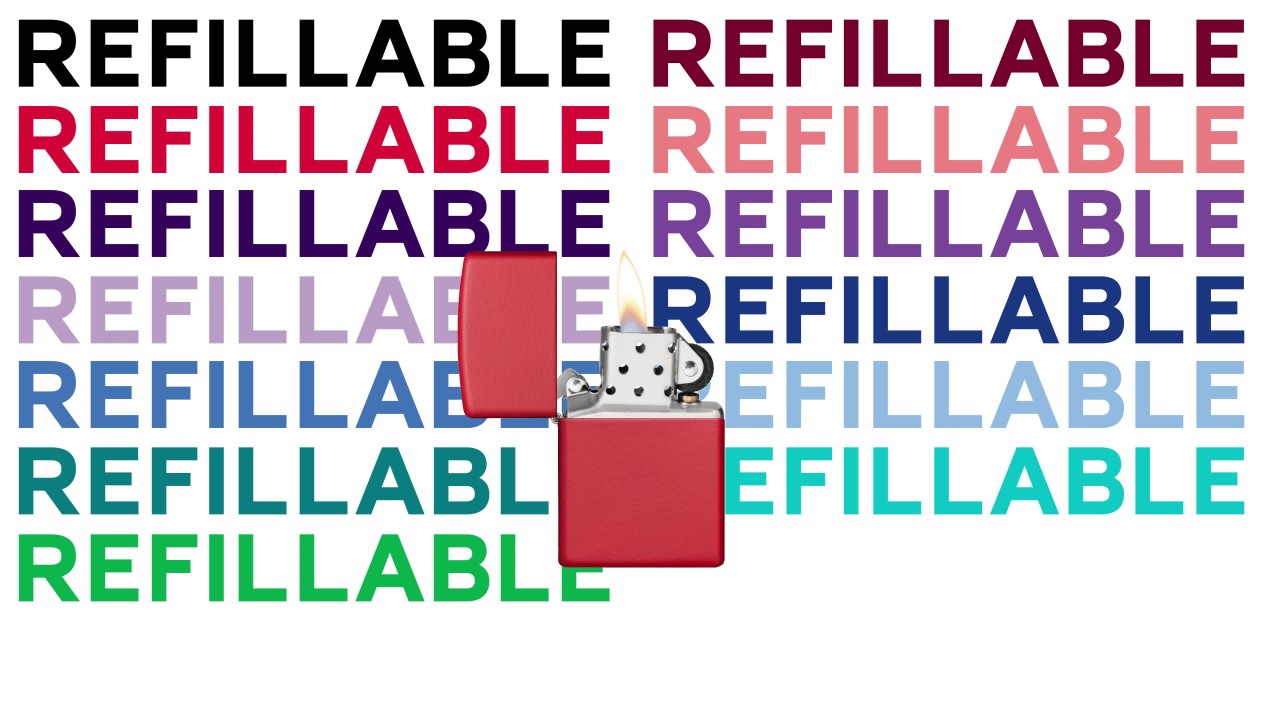 thumbnail video image 2 of Zippo Purple Matte Zippo Logo Pocket Lighter, 2 of 9