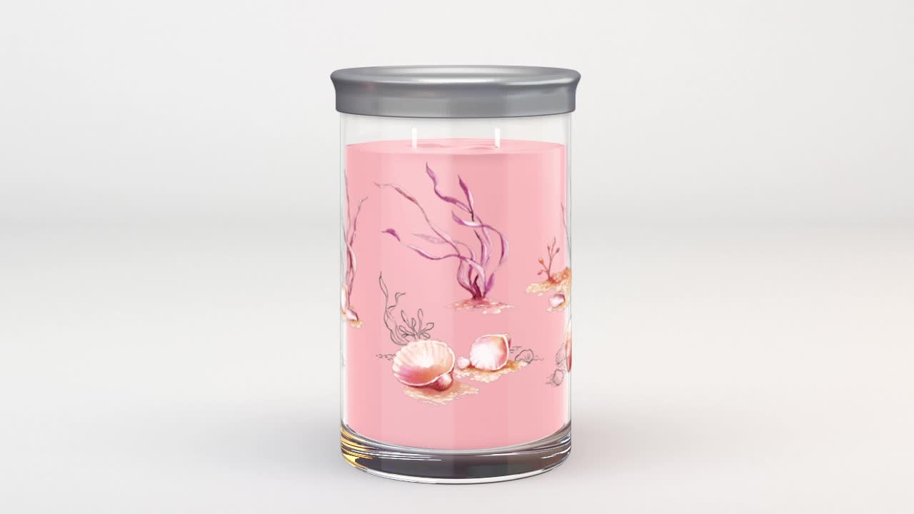thumbnail video image 2 of Yankee Candle Pink Sands Large Tumbler Scented Candles, 20 oz, 2 of 10