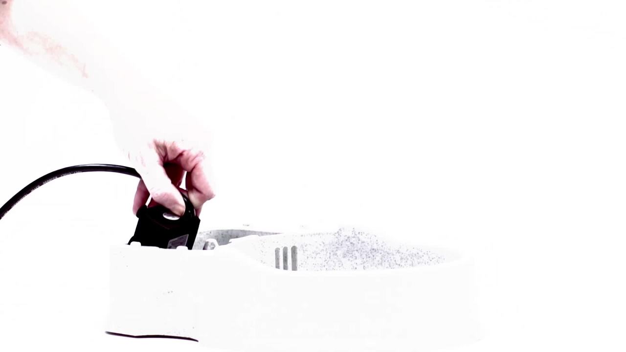 thumbnail video image 2 of K&H Pet Products CleanFlow Filtered Water Bowl for Cats Granite 80 Ounce Bowl + 90 Ounce Reservoir, 2 of 10