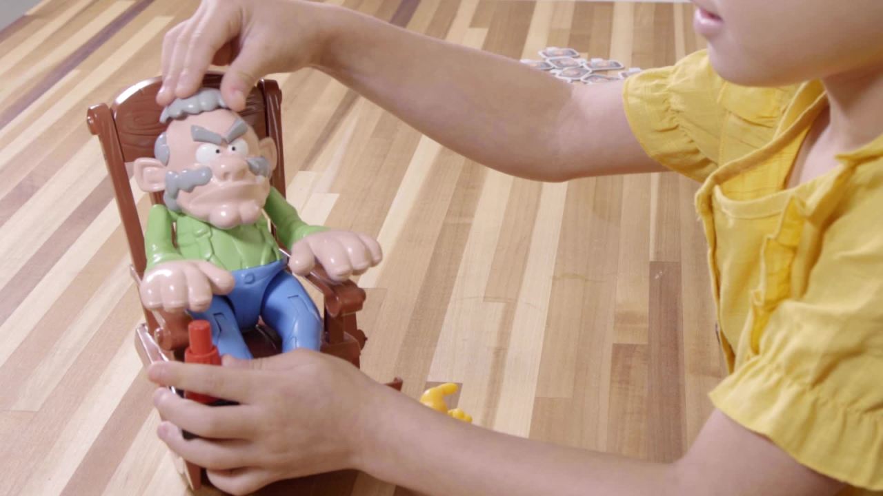 thumbnail video image 2 of Goliath Grumpy Grandpa Game - Flip the Channel Before Grandpa Flips His Lid, 2 of 6