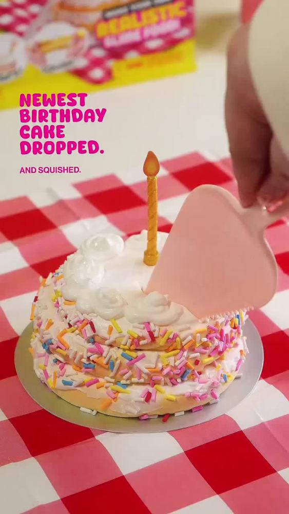 thumbnail video image 2 of Slime Mart Shopping Bag Birthday Cake by ZURU - Play Food Themed DIY Slime Kit for Kids Ages 6+, 2 of 11