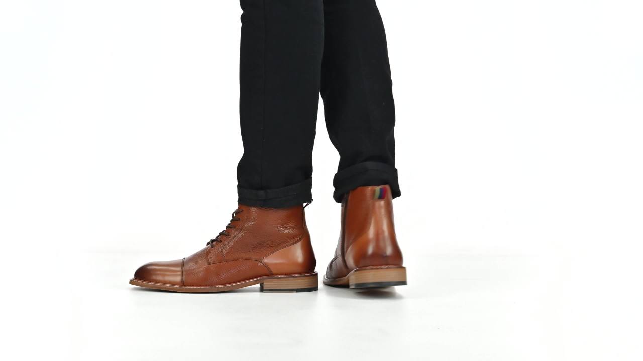 thumbnail video image 2 of Thomas & Vine Jagger Cap Toe Ankle Boot, 2 of 10