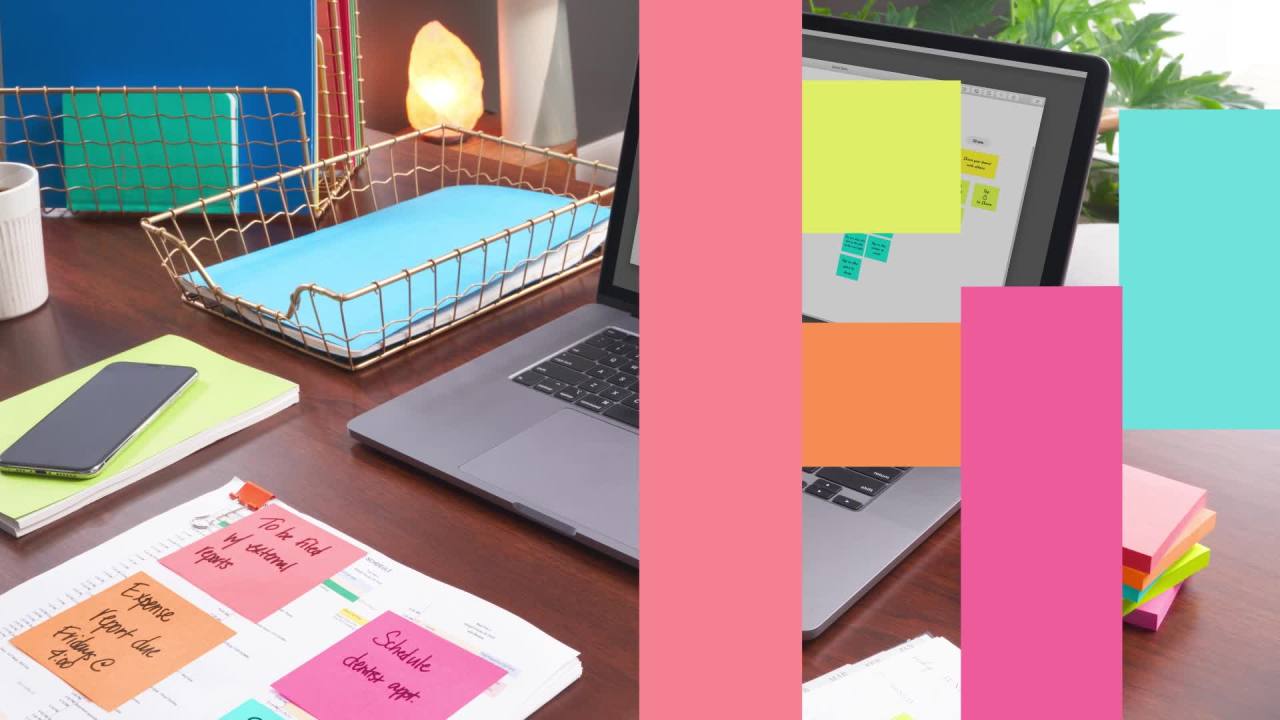 thumbnail video image 2 of Post-it Notes Cube, 3 in. x 3 in., Bright colors, 400 Sheets, 1 Cube, 2 of 11