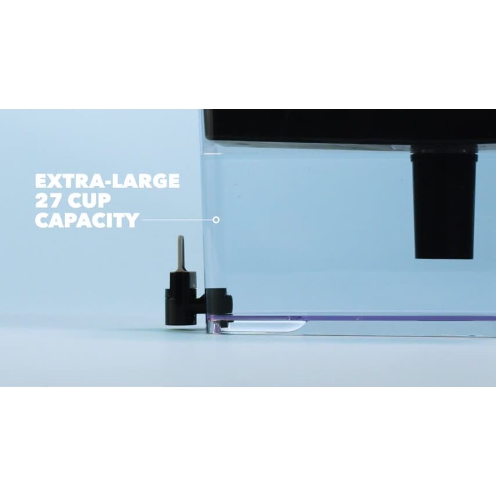 thumbnail video image 2 of Brita Extra Large Ultramax 27 Cup Black Filtered Water Dispenser with 1 Standard Filter, 2 of 6