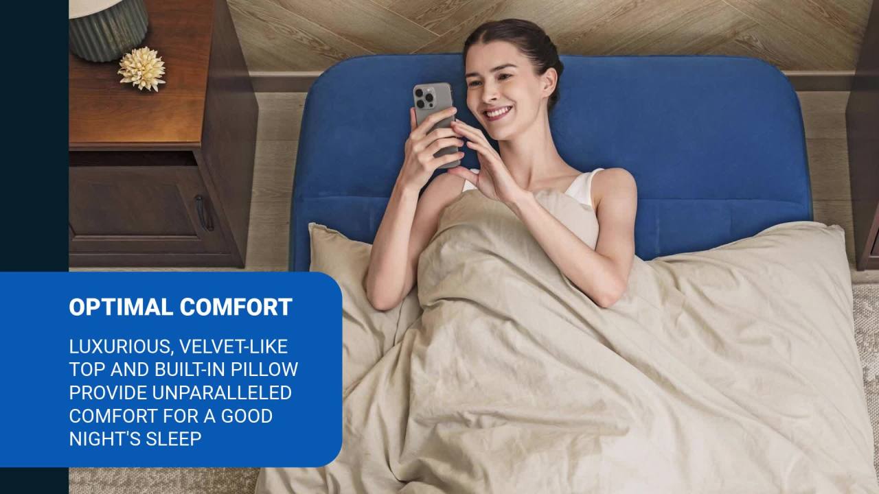 thumbnail video image 2 of Bestway SleepSupport Air Mattress Twin 12” with Built-in AC Pump, 2 of 9