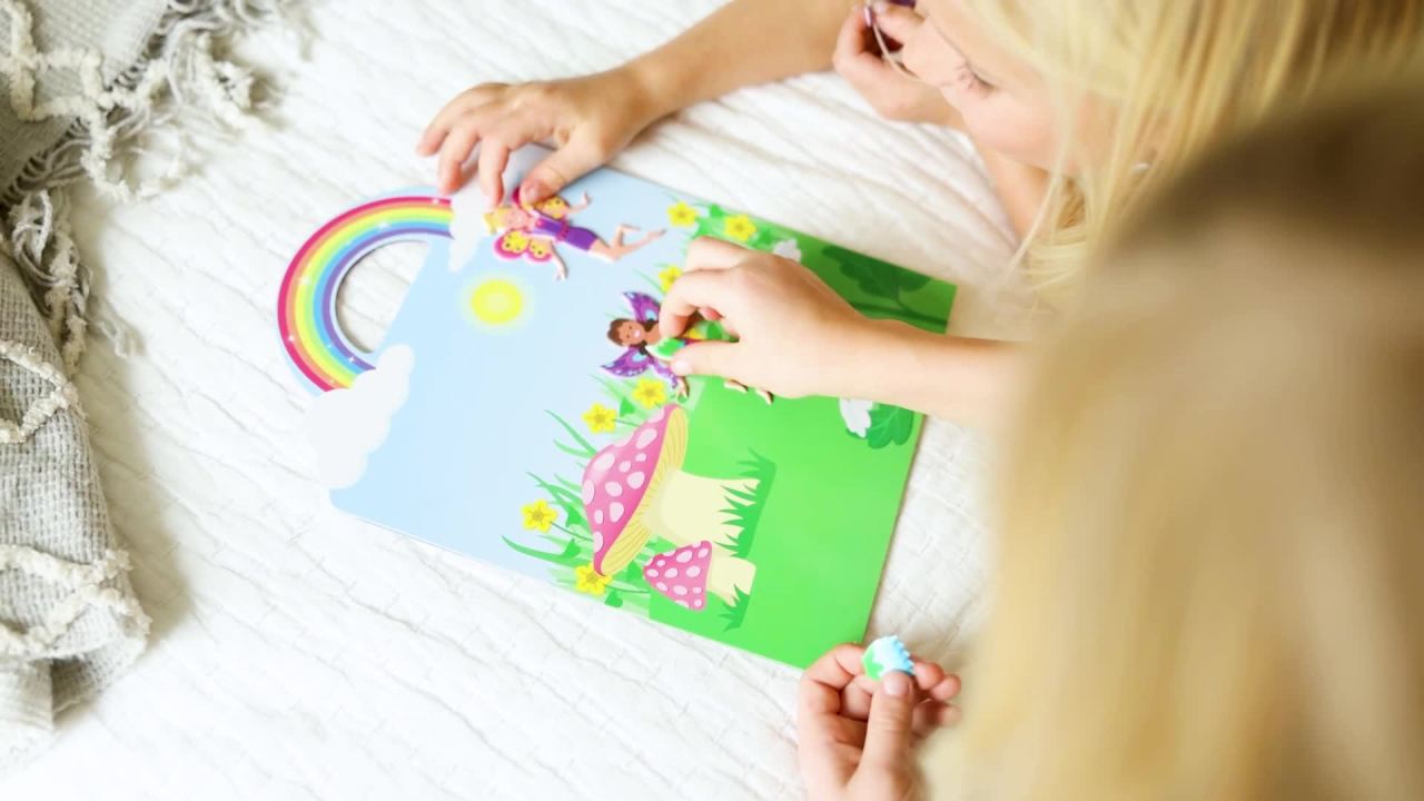 thumbnail video image 2 of Puffy Sticker Play Set - Fairy, 2 of 3