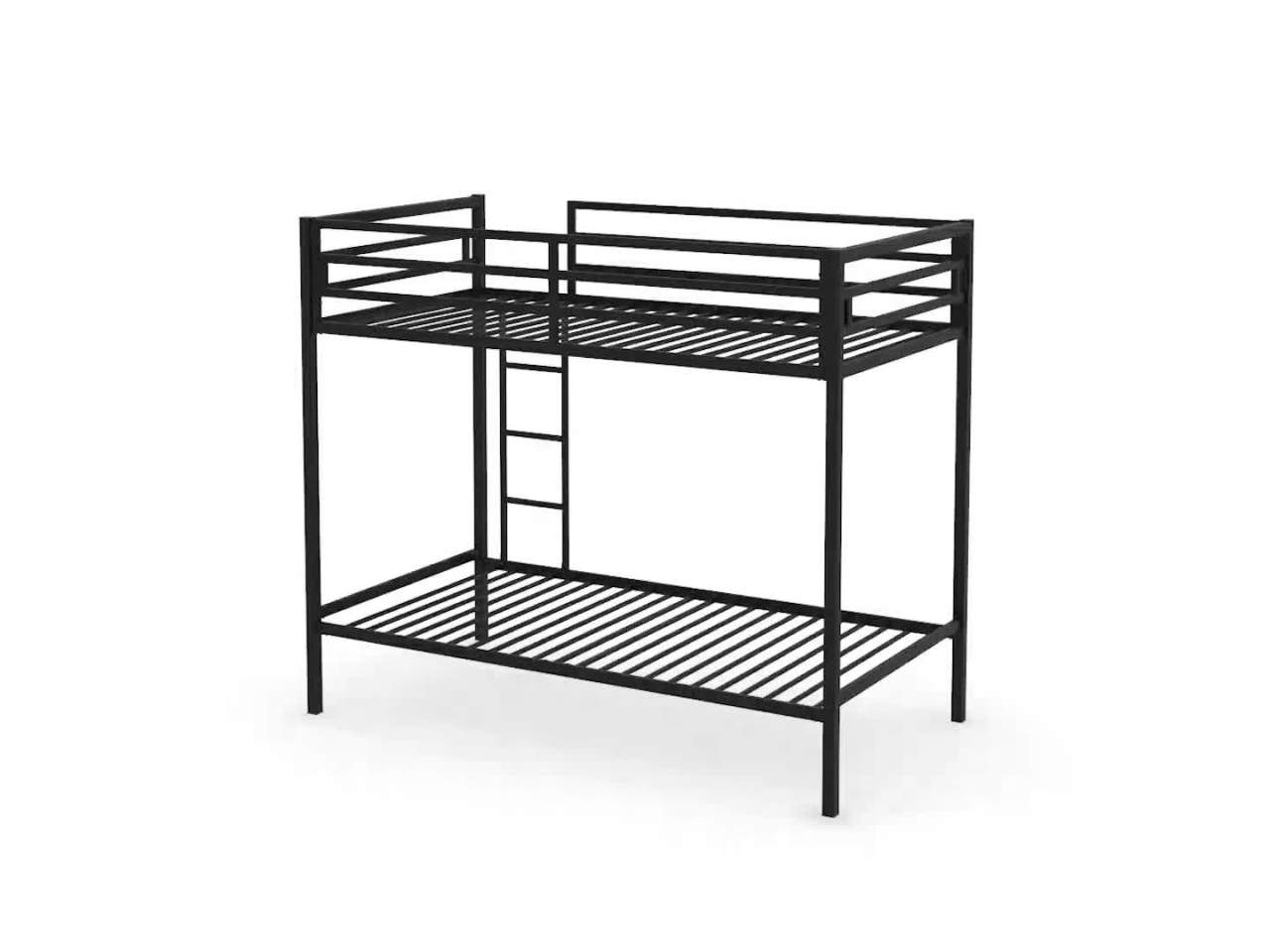 thumbnail video image 2 of Sauder Boulevard Cafe Twin Over Twin Bunk Bed, Black Finish, 2 of 10