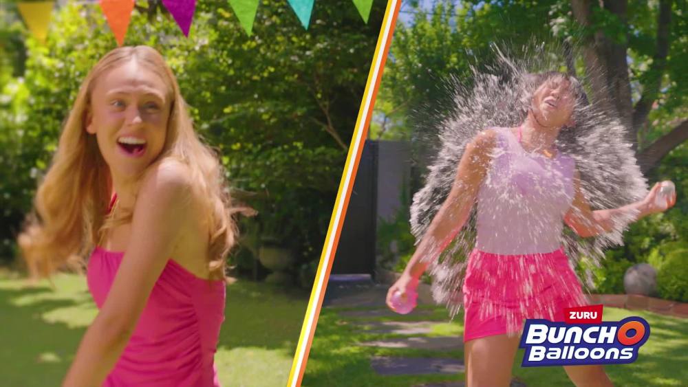 thumbnail video image 2 of Bunch O Balloons Reusable Water Balloons 6 Pack Rubber, 2 of 10