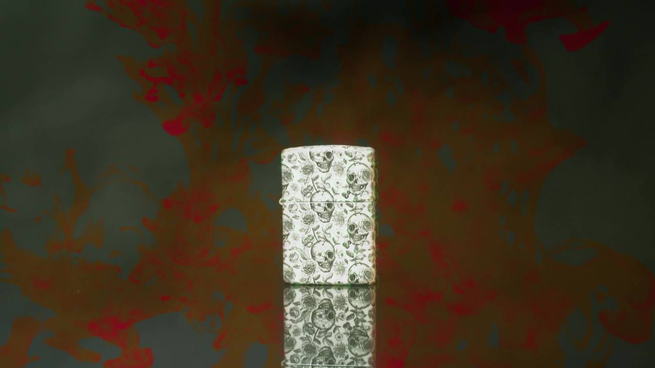 thumbnail video image 2 of Zippo Bloody Hand 540 Color Design Pocket Lighter, 2 of 9