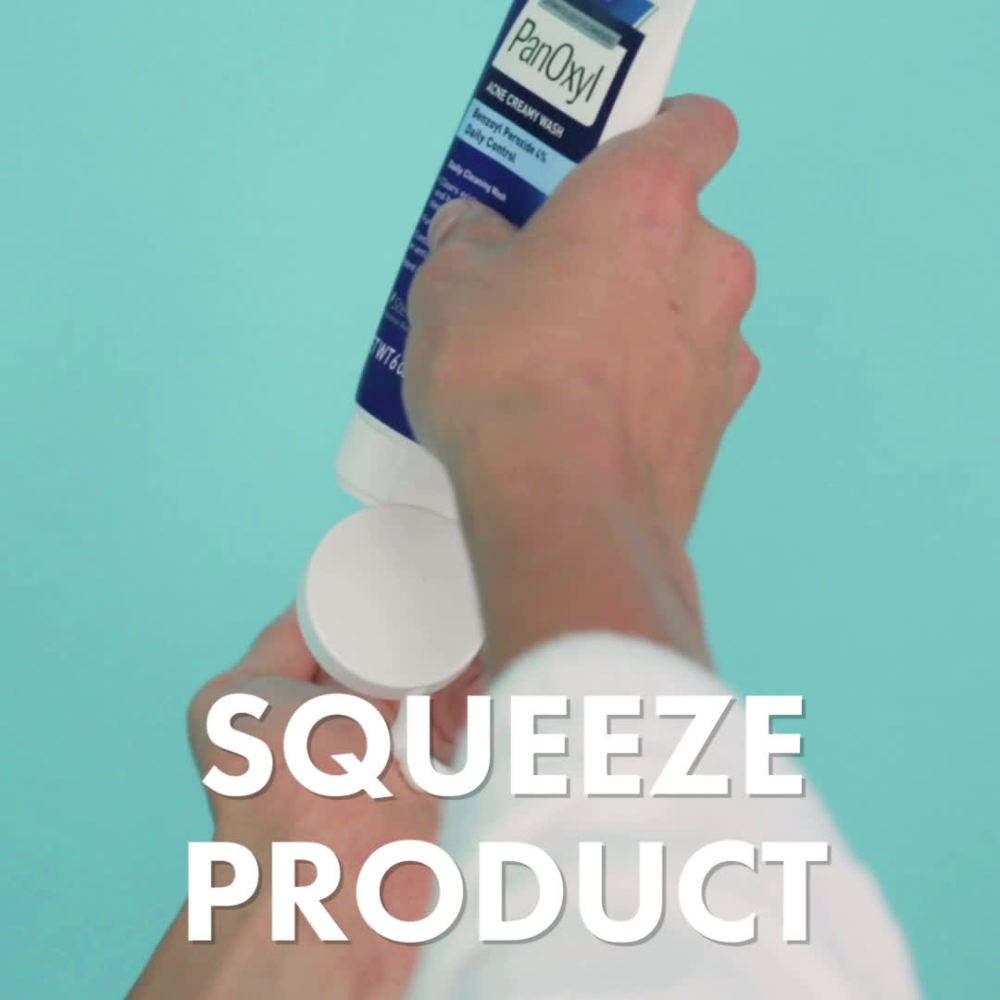 PanOxyl Acne Creamy Wash Daily Control, Face & Body, 4 Benzoyl