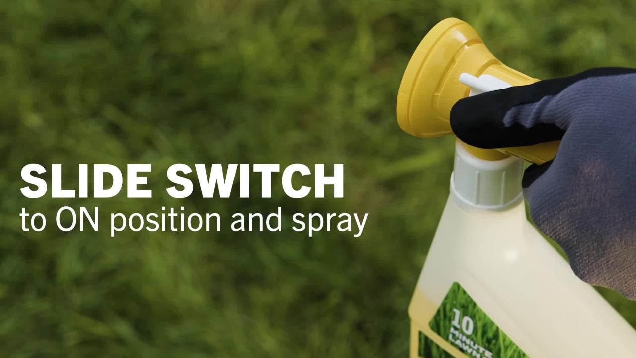thumbnail video image 2 of Scotts Turf Builder Liquid Lawn Food Plus Weed Control, Controls Dandelions, 32 fl. oz., 2 of 14