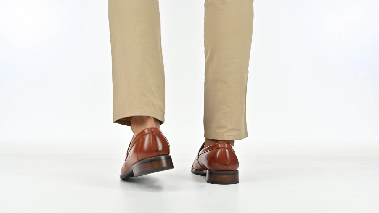 thumbnail video image 2 of Vance Mens Rupert Slip-on Bit Loafer, 2 of 10