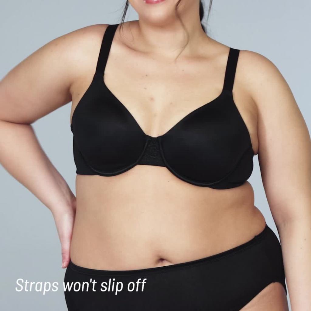 thumbnail video image 2 of Vanity Fair Womens Beauty Back Minimizer Bra Style-76-080, 2 of 5