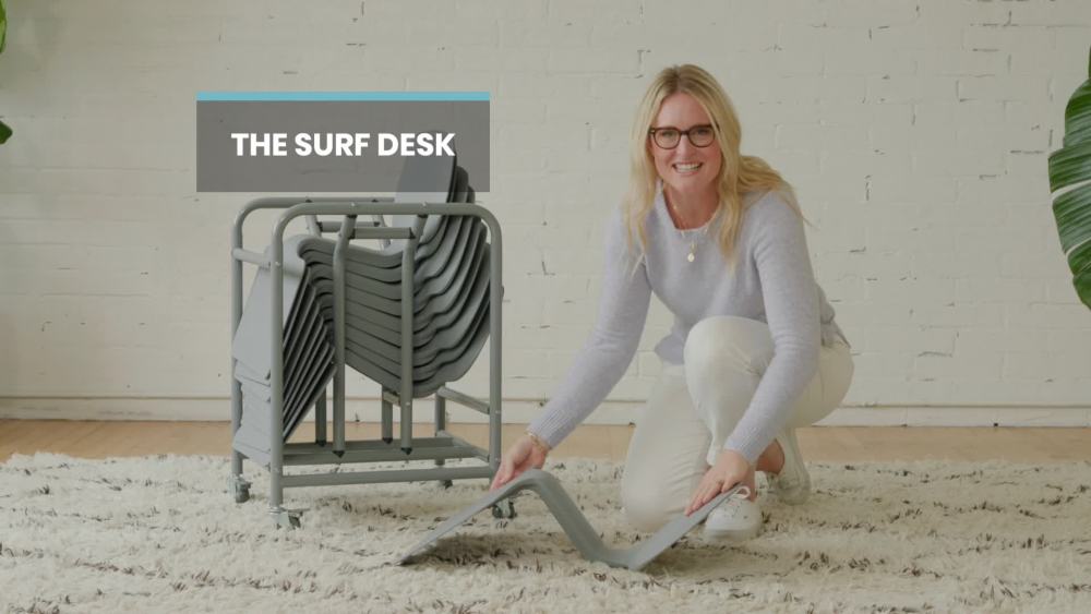 The Surf Portable Lap Desk Blue
