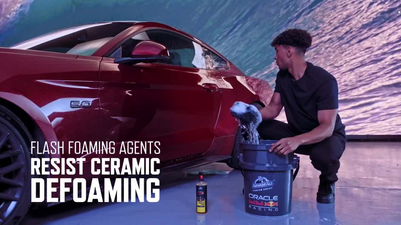 thumbnail video image 2 of Armor All Podium Series Hybrid Ceramic Wash & Shine Developed With Oracle Red Bull Racing, 16 fl oz, 2 of 10