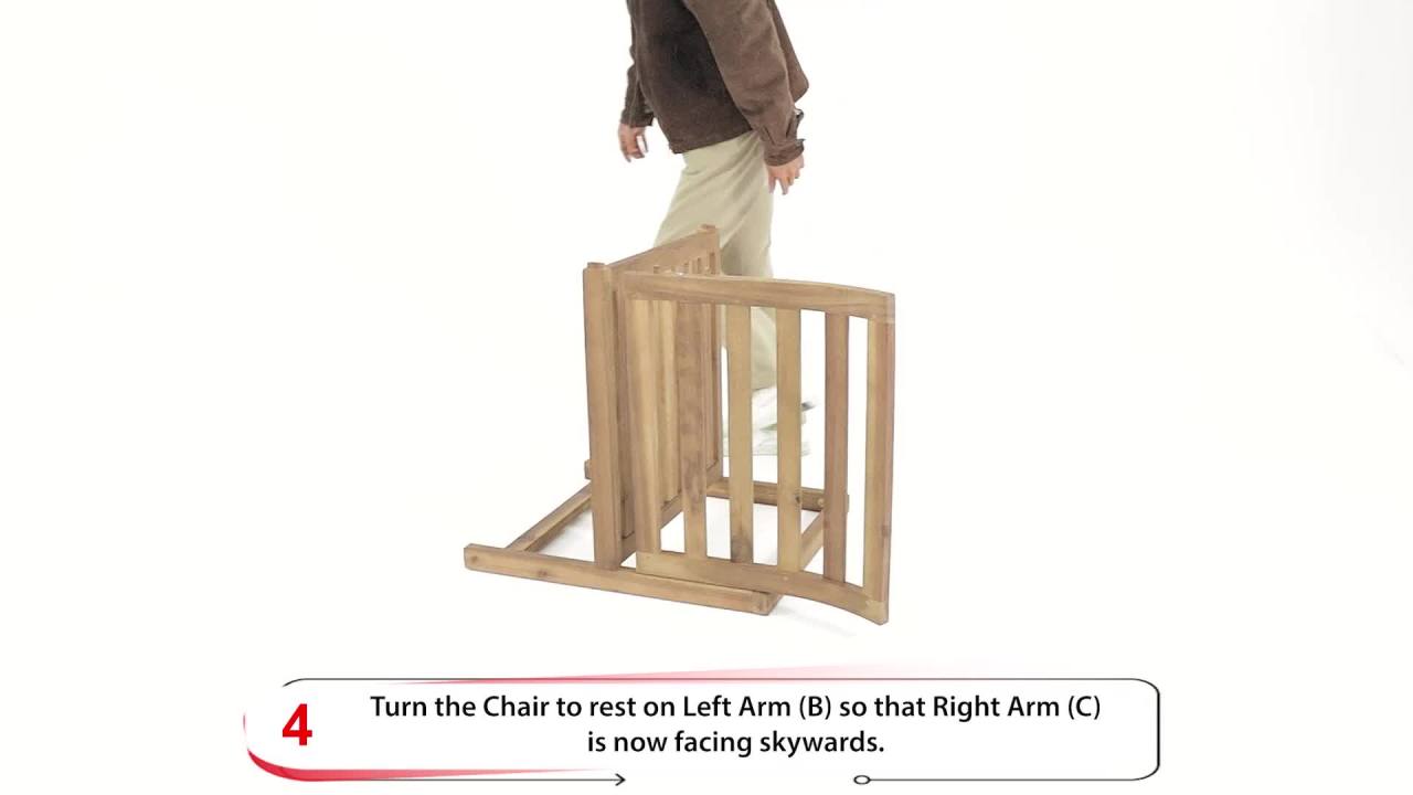 thumbnail video image 2 of GDF Studio Abraham Outdoor Acacia Wood Club Chairs with Cushion, Set of 2, Natural and Cream, 2 of 7