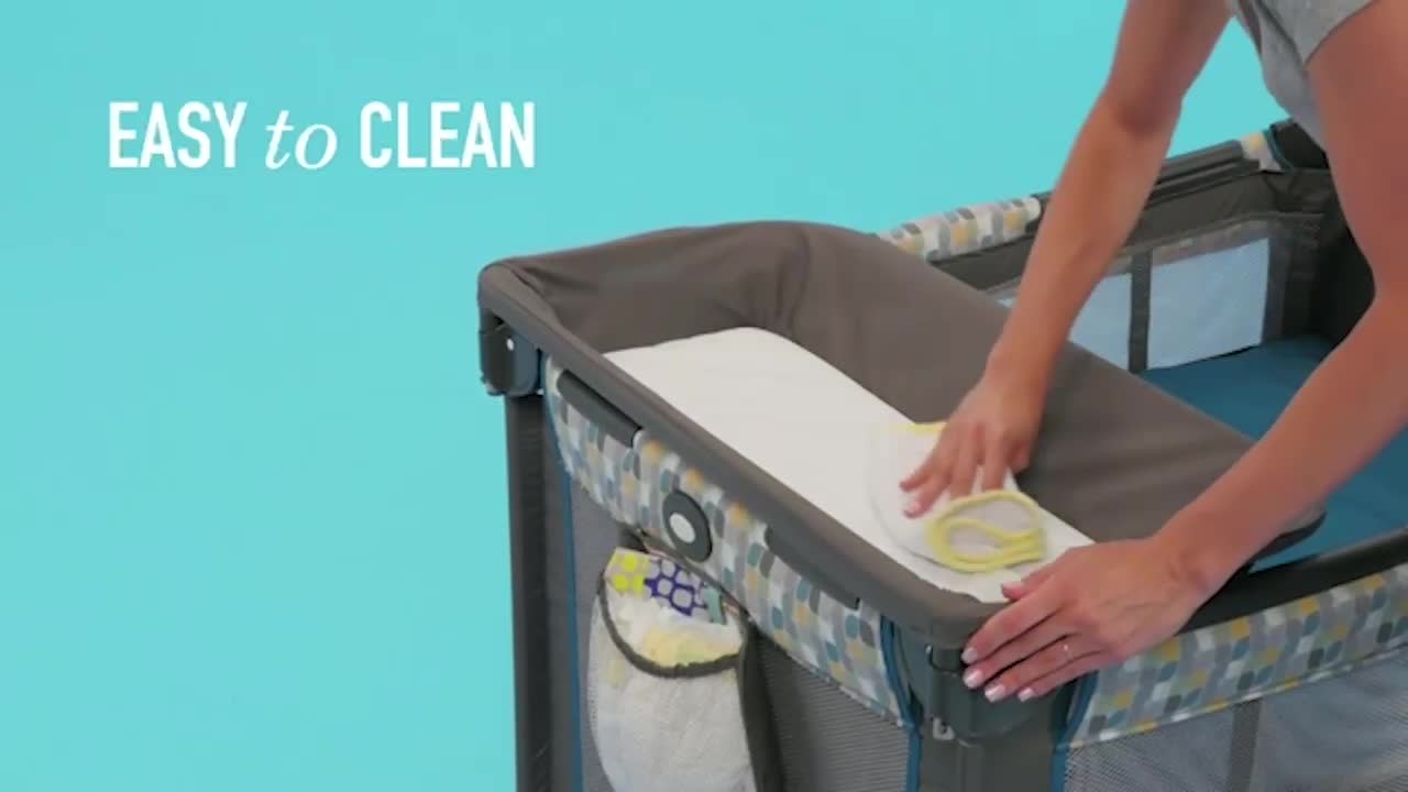 thumbnail video image 2 of Graco Pack 'n Play Simple Solutions Playard, Cam, 2 of 8