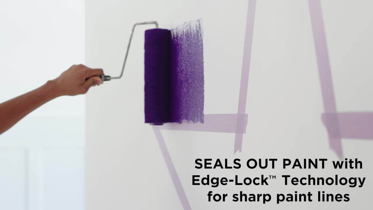 thumbnail video image 2 of (4 pack) Scotch Delicate Surface Painter's Tape, Purple, 1.41 in x 60 Yds, 1 Roll, 2 of 13