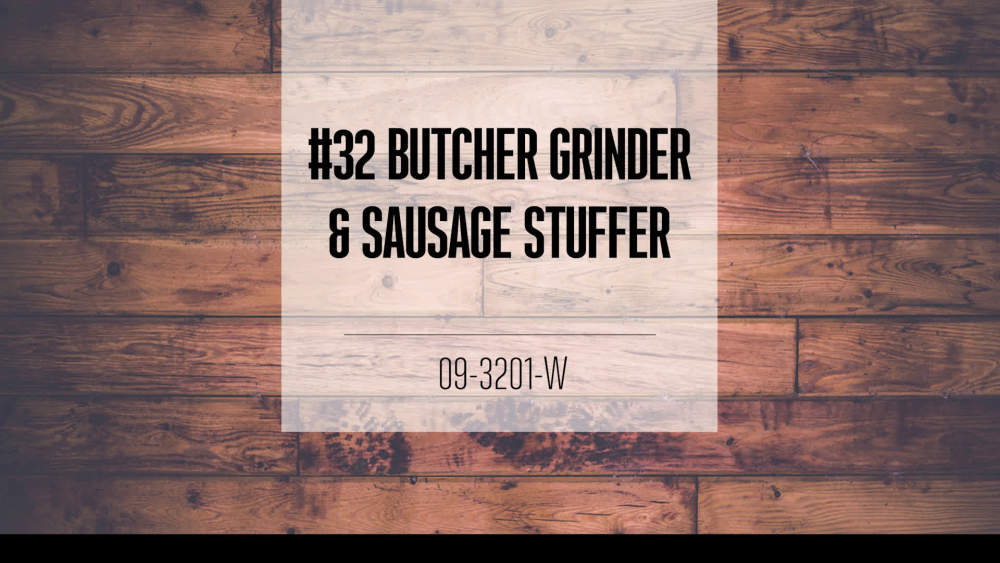 Weston Butcher Series 32 Meat Grinder and Sausage Stuffer, 1.5 HP