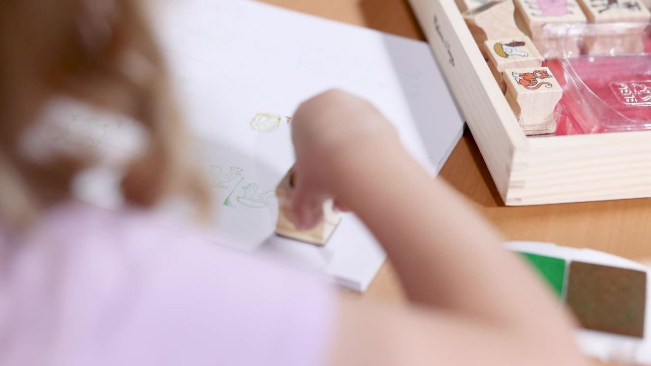 thumbnail video image 2 of Melissa & Doug Farm Themed Wooden Stamp Set with 20 Stamps, 5 Colored Pencils, (27 Piece Set), 2 of 10