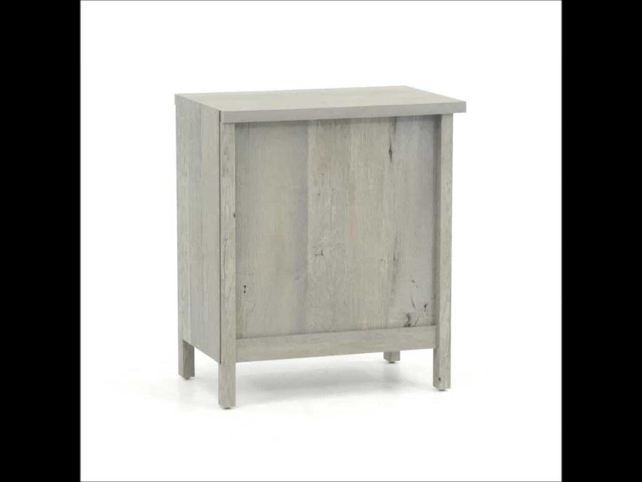thumbnail video image 2 of Sauder Cannery Bridge, Side Table Mystic Oak Finish, 2 of 12
