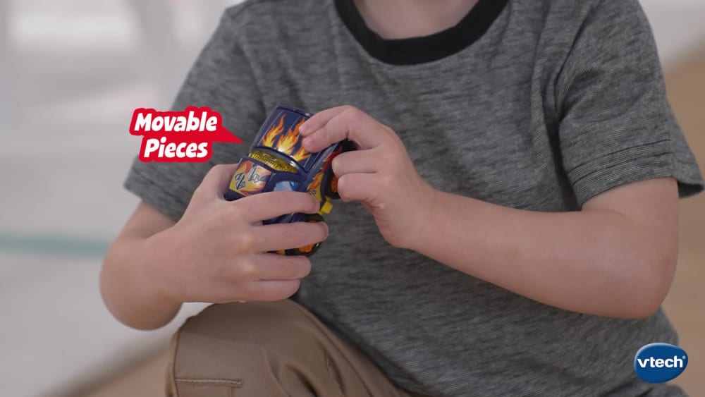 thumbnail video image 2 of VTech Go! Go! Smart Wheels Revved Up Race Car Baby and Toddler Toys, 2 of 9