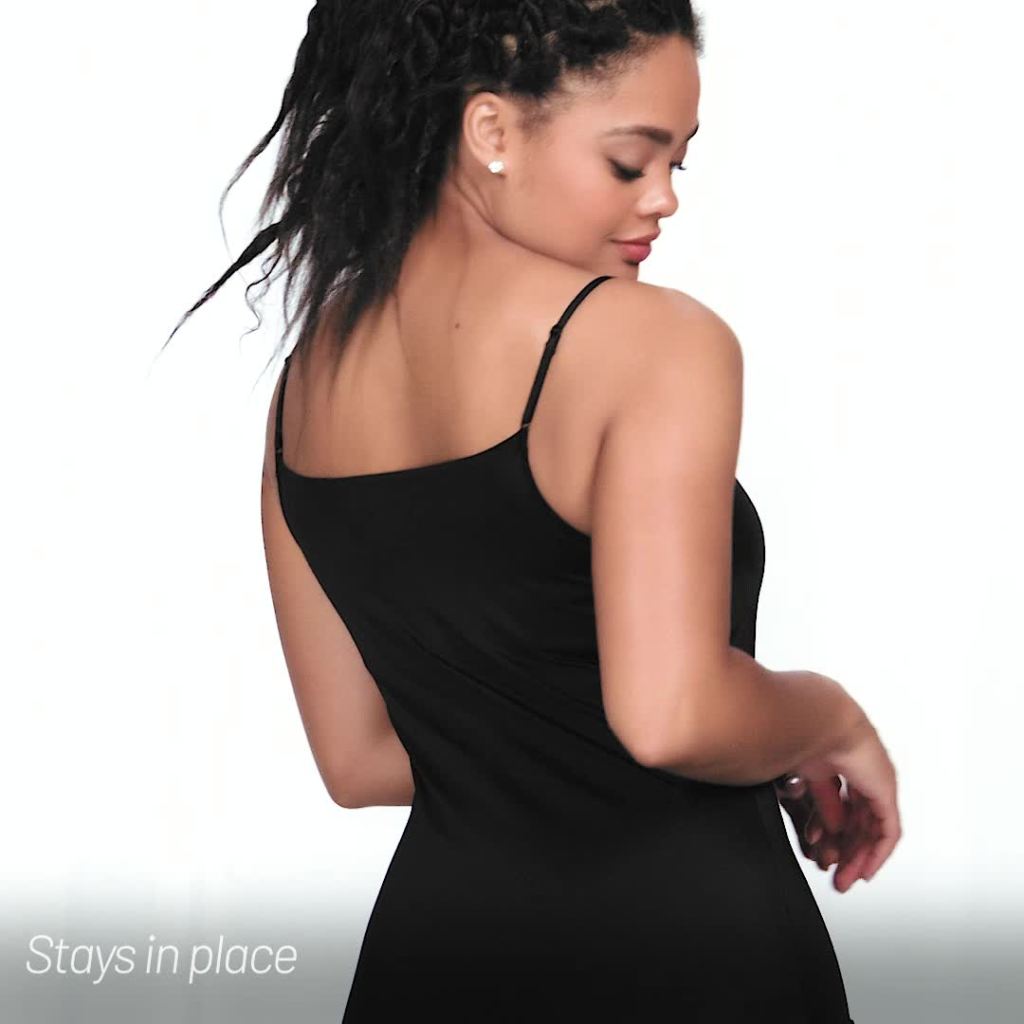thumbnail video image 2 of Vanity Fair Radiant Women's Invisible Edge Smoothing Full Slip, Sizes S-4XL, 2 of 8