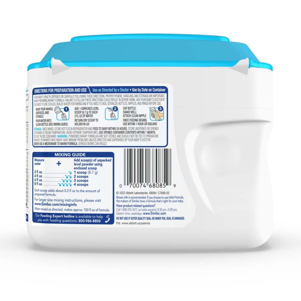 thumbnail video image 2 of Similac Advance Powder Baby Formula With Iron, Has DHA & Lutein, 20.6-oz Tub, 2 of 18