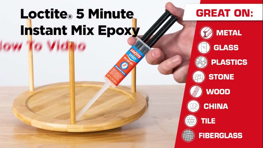 Loctite Epoxy 5 Minutes Instant Mix, 1, Clear 0.47 fl oz Syringe