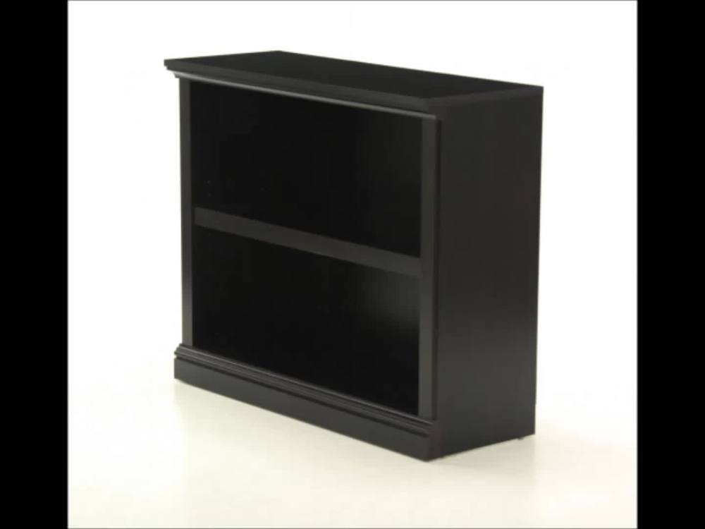 Sauder Select 2 Shelf Bookcase, Estate Black Finish