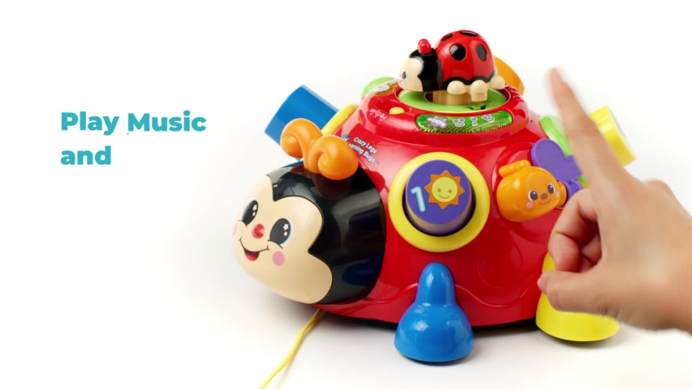 thumbnail video image 2 of VTech Crazy Legs Learning Bugs Baby and Toddler Toys, 2 of 9