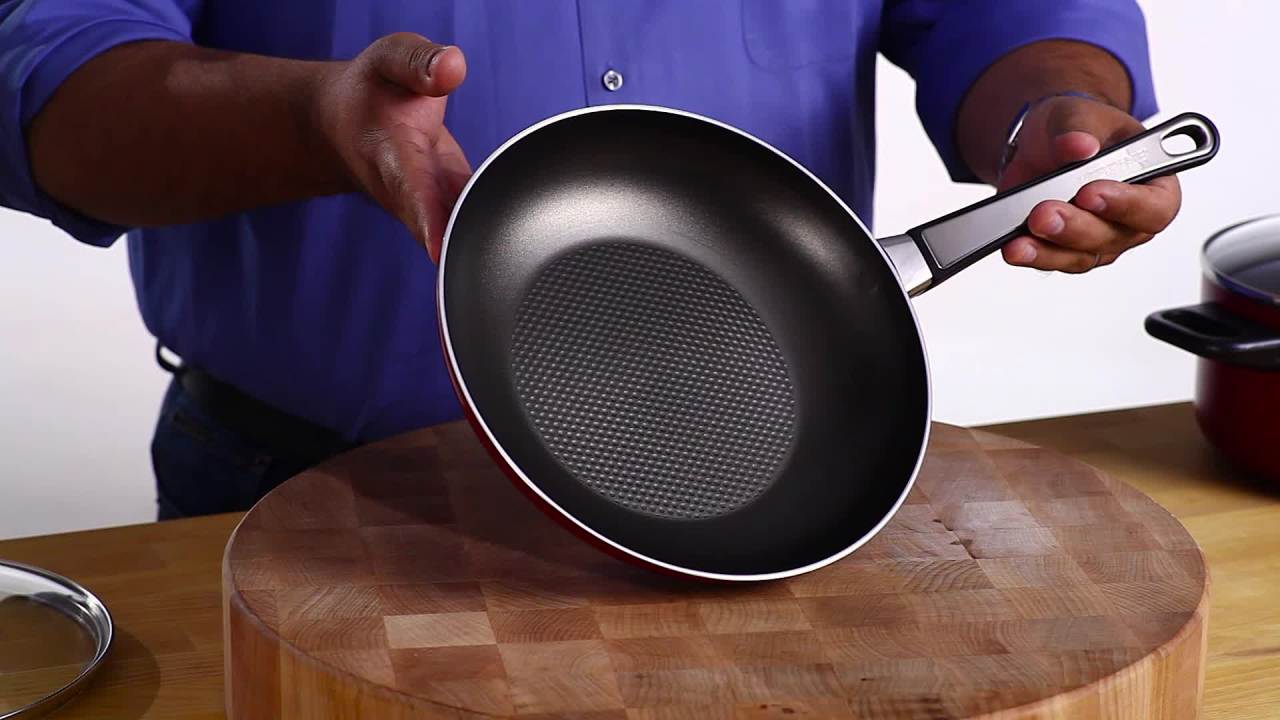 thumbnail video image 3 of Farberware High Performance 17 Pcs Nonstick Cookware Set Includes Griddle Pan, Baking Pan, and Cooking Tools, Dishwasher Safe, Aqua, 3 of 8