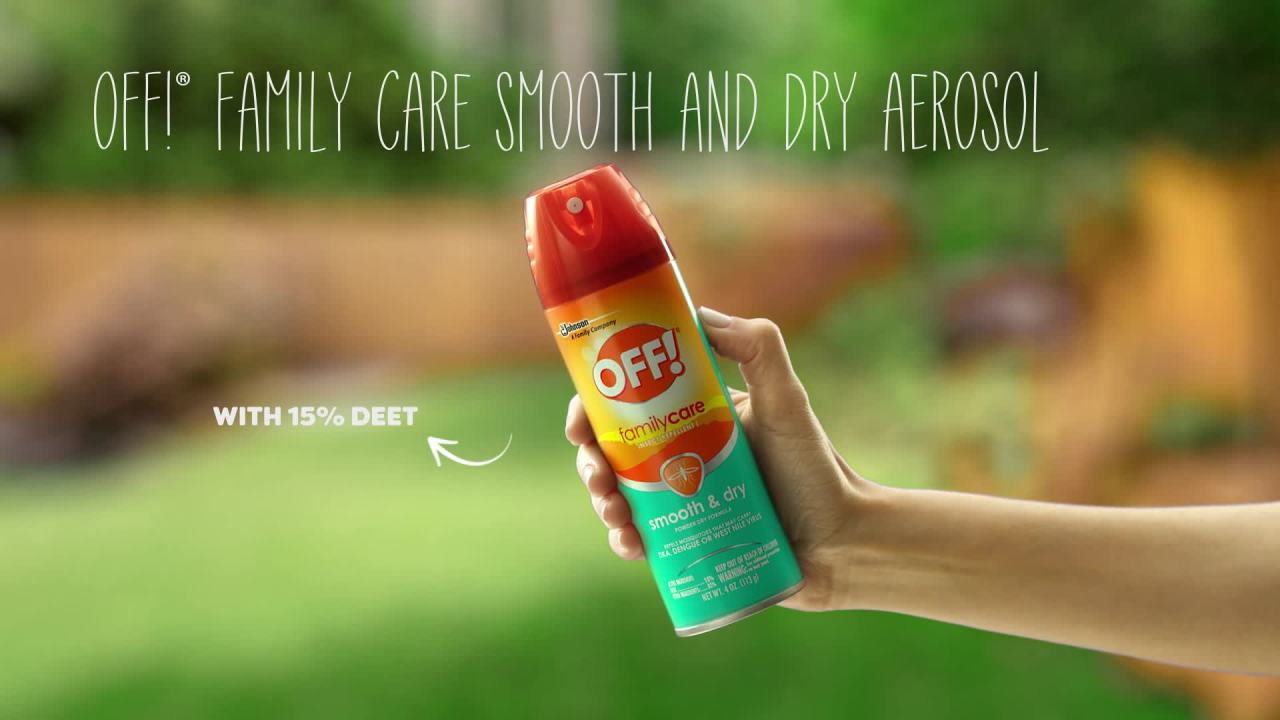 thumbnail video image 2 of OFF! FamilyCare Insect Repellent I, Smooth & Dry Mosquito& Bug Spray Repellent, 15% DEET Formula, 4 oz, 2 of 16