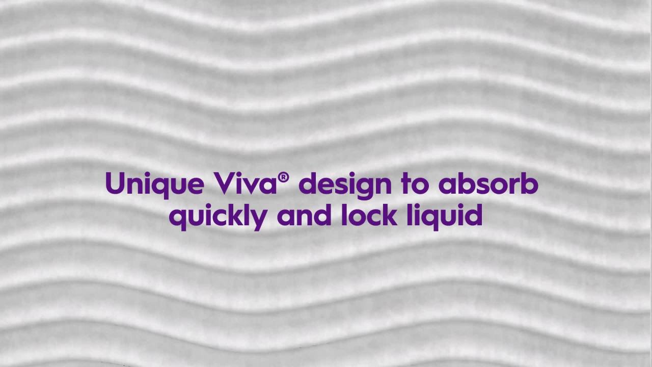 thumbnail video image 2 of Viva Multi-Surface Cloth Paper Towels, 6 Triple Rolls, 165 Sheets per Roll, 2 of 10