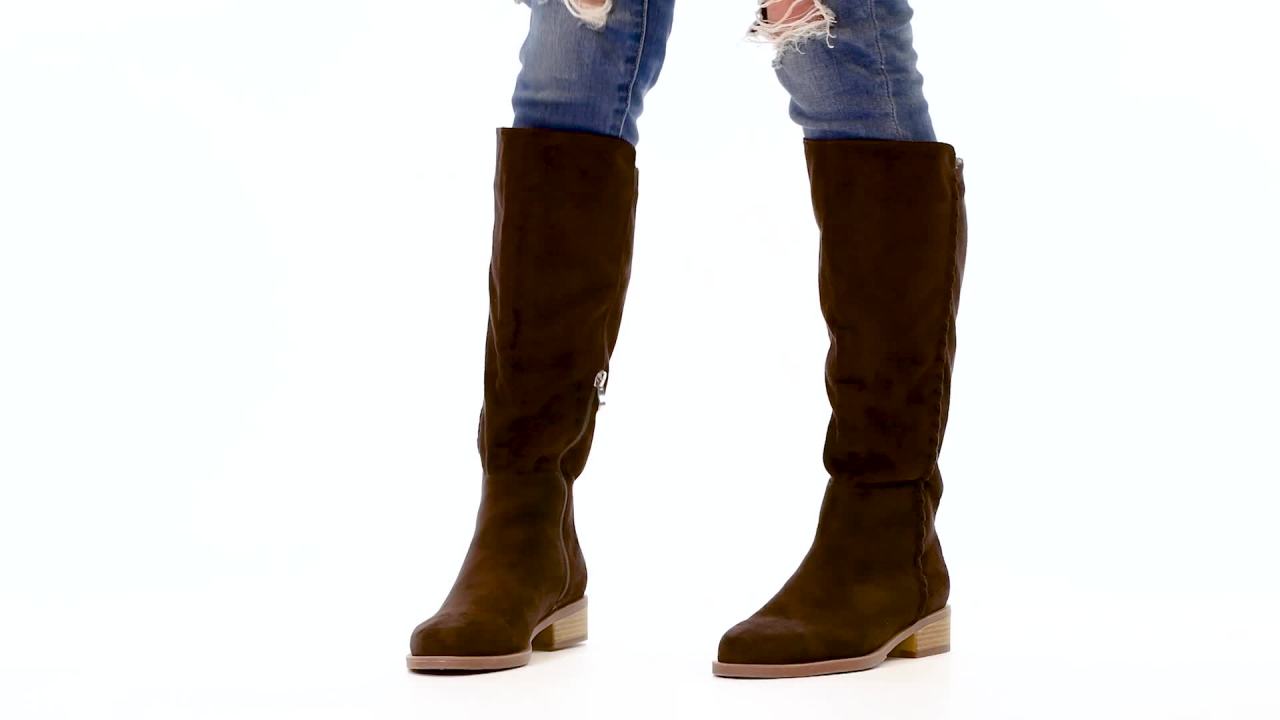 thumbnail video image 2 of Womens Comfort Whipstitch Riding Boot, 2 of 9