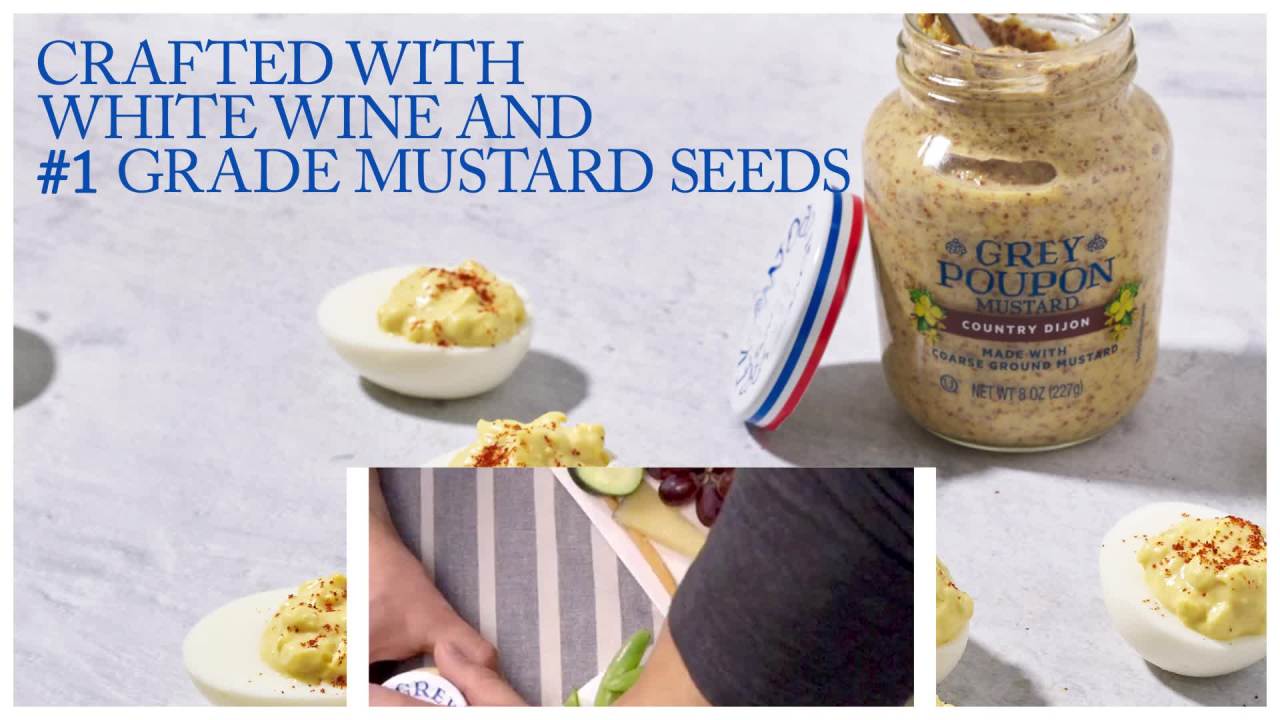 thumbnail video image 2 of Grey Poupon Country Dijon Coarse Ground Mustard, 8 oz. Jar, 2 of 16
