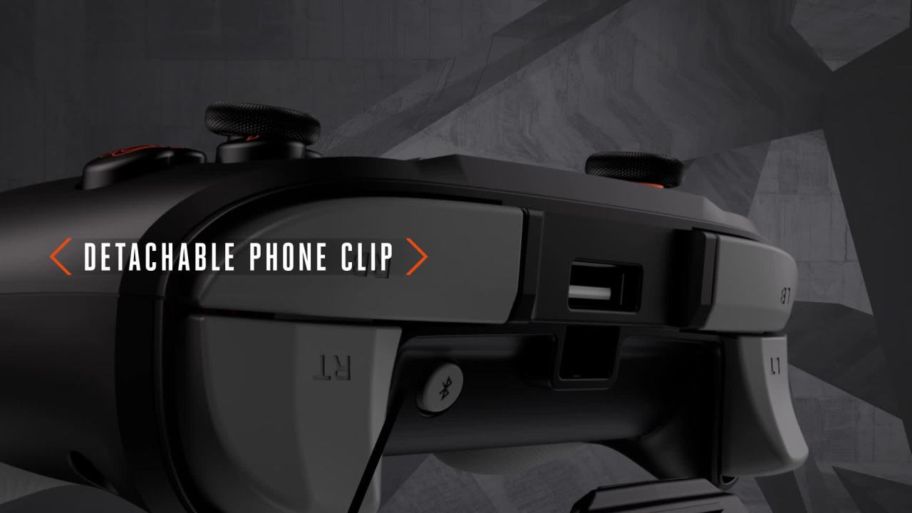 thumbnail video image 2 of PowerA MOGA XP5-A Plus Bluetooth Controller for Mobile & Cloud Gaming on Android/PC, 2 of 23