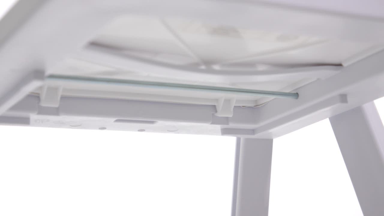 thumbnail video image 2 of Flash Furniture Hercules Folding Chair - White Resin – 800LB Weight Capacity - Comfortable Event Chair - Light Weight Folding Chair, 2 of 19