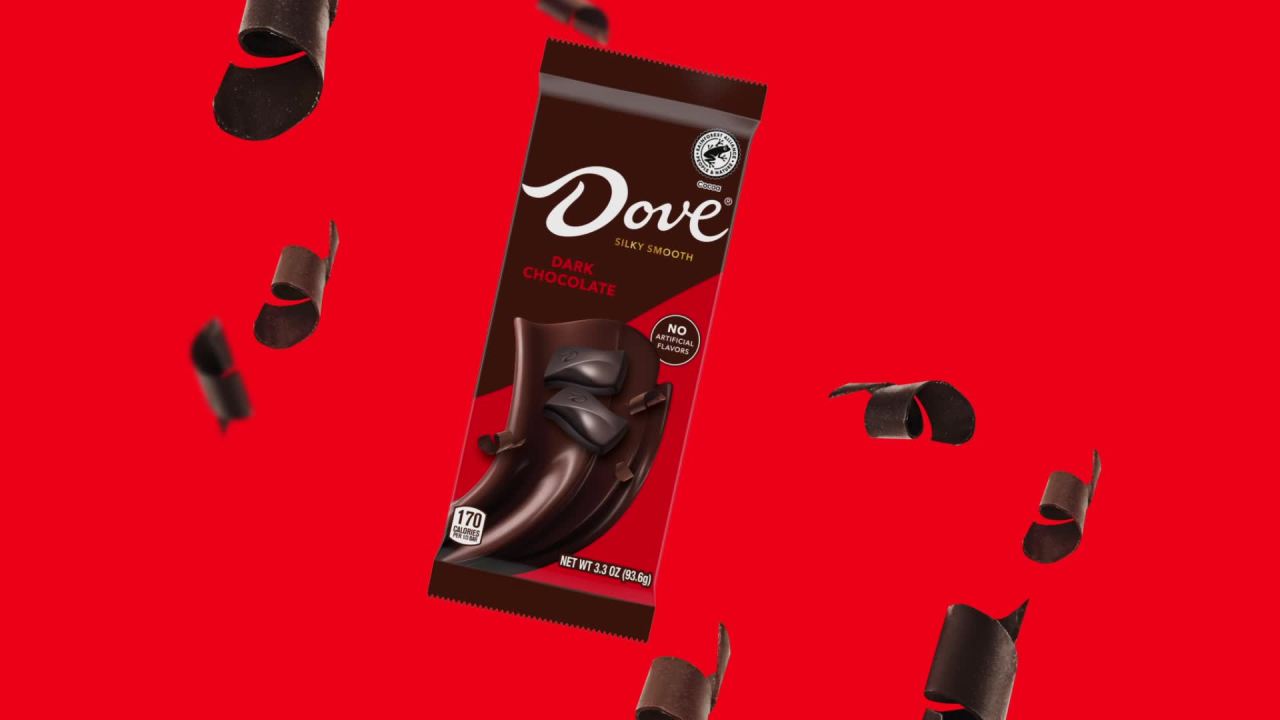 thumbnail video image 2 of Dove Candy Dark Chocolate Bar - 3.30 oz, 2 of 4