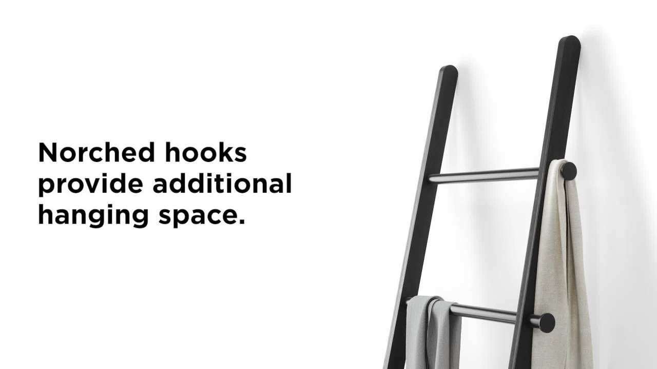 thumbnail video image 2 of Umbra Leana Decorative Ladder, 2 of 18