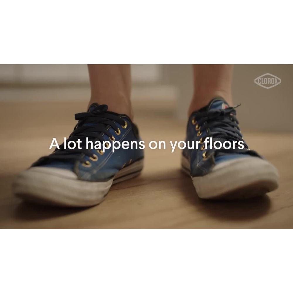 thumbnail video image 2 of Clorox Disinfecting Wet Mop Pads Cleaner, Rain Clean, 24 Count, 2 Pack, 2 of 8