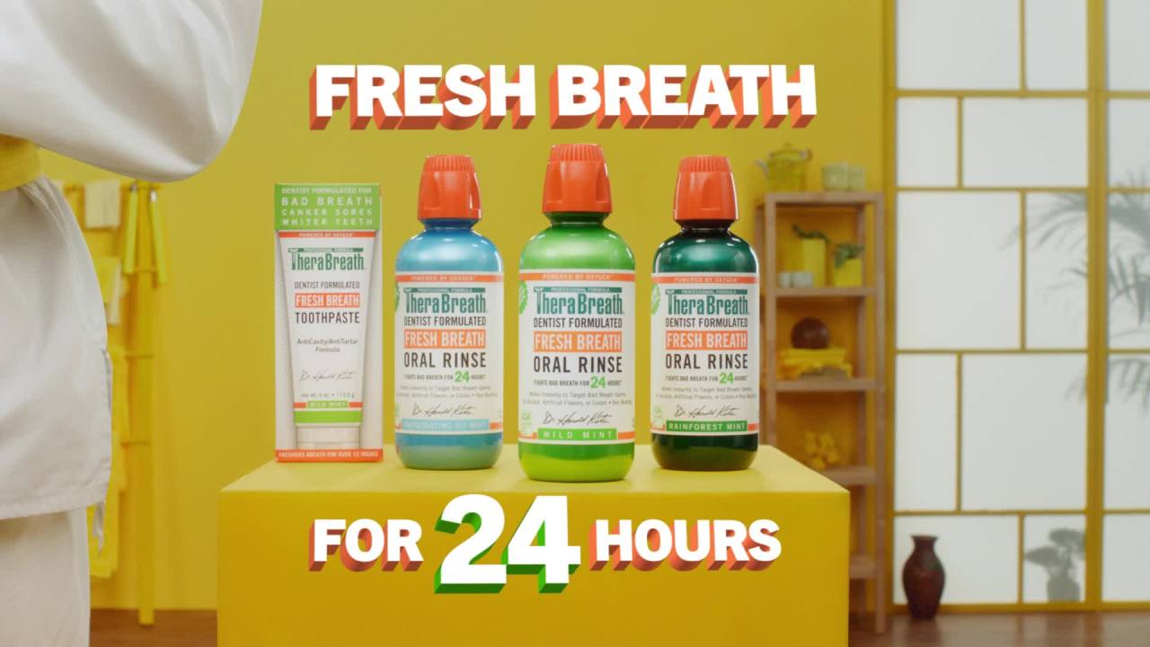 thumbnail video image 2 of TheraBreath Fresh Breath Fluoride Free Toothpaste, Dentist Formulated, Mild Mint, 4 oz, 2 pack, 2 of 8