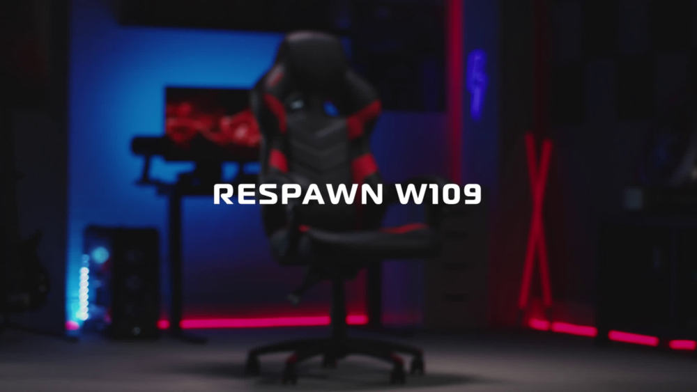 RESPAWN Ergonomic & Lumbar Support Swivel Gaming Chair, Black - image 2 of 21