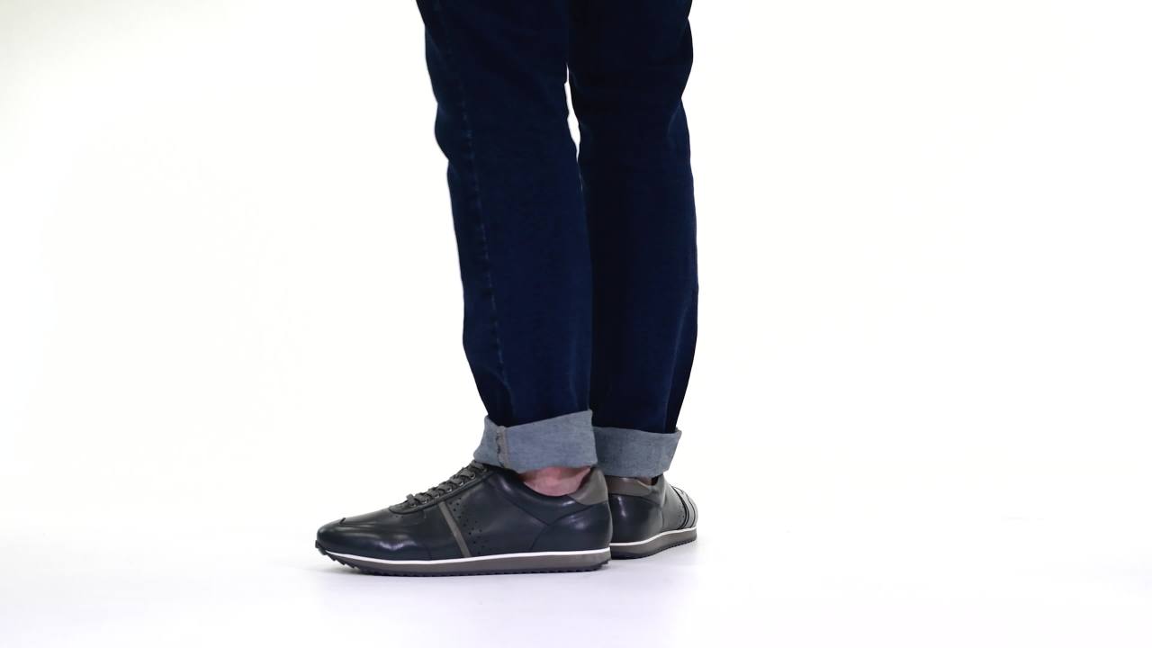 thumbnail video image 2 of Thomas & Vine Mens Fenway Tru Comfort Foam Lace-up Round Toe Sneaker, 2 of 8