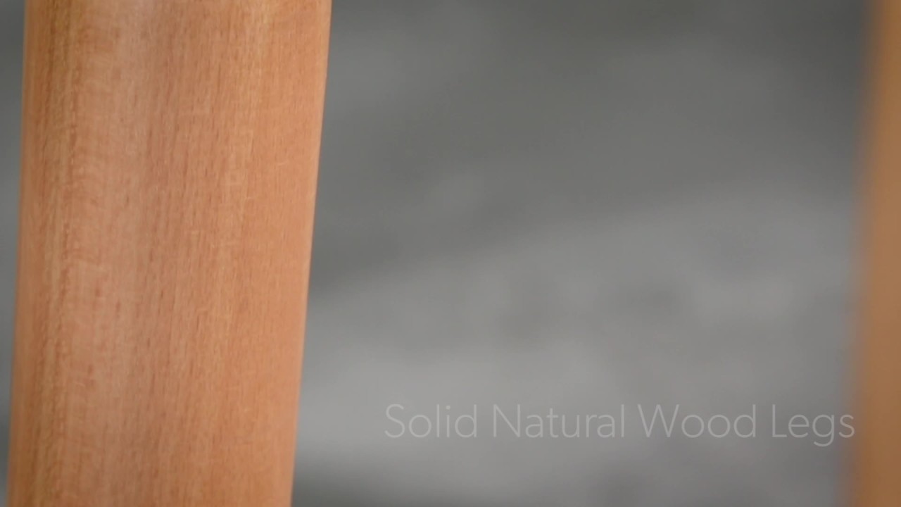 thumbnail video image 2 of OFM Mid Century Modern 24" Square Dining Table, Solid Wood Legs, White, 2 of 19