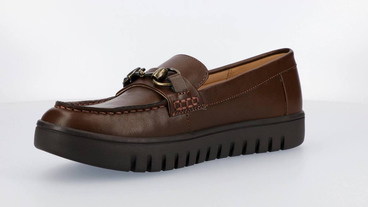 thumbnail video image 2 of Journee Womens Kaya Round Toe Flexible Comfort Bit Loafer, 2 of 10