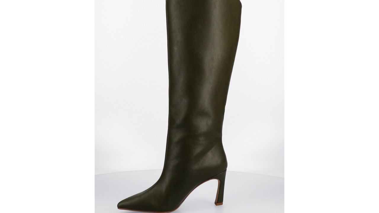 thumbnail video image 2 of Journee Womens Rehela Pull On Stiletto Heel Boots, 2 of 9