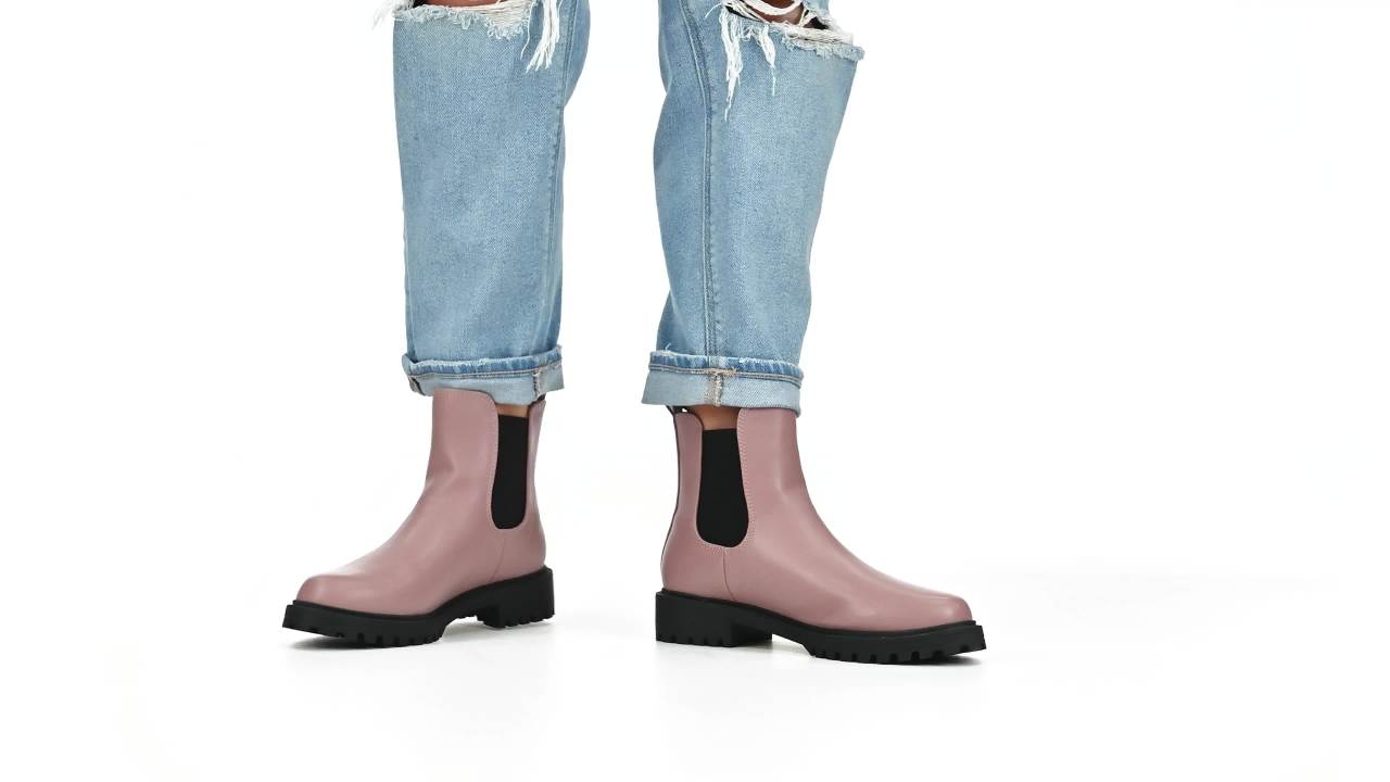 thumbnail video image 2 of Journee Womens Kenova Comfort Insole Round Toe Block Heel Chelsea Booties, Widths Available, 2 of 10
