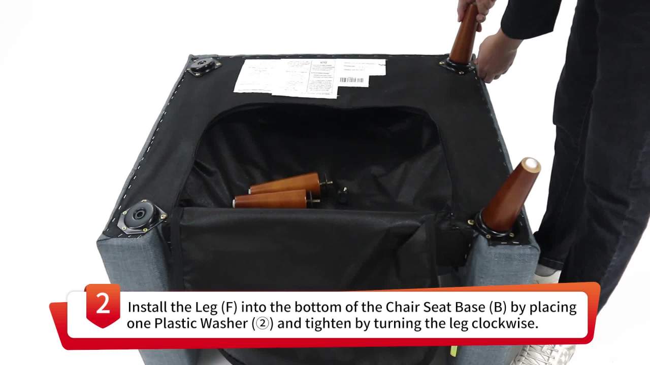 thumbnail video image 2 of GDF Studio Anvith Mid Century Modern Fabric Arm Chair, Dark Gray, 2 of 11